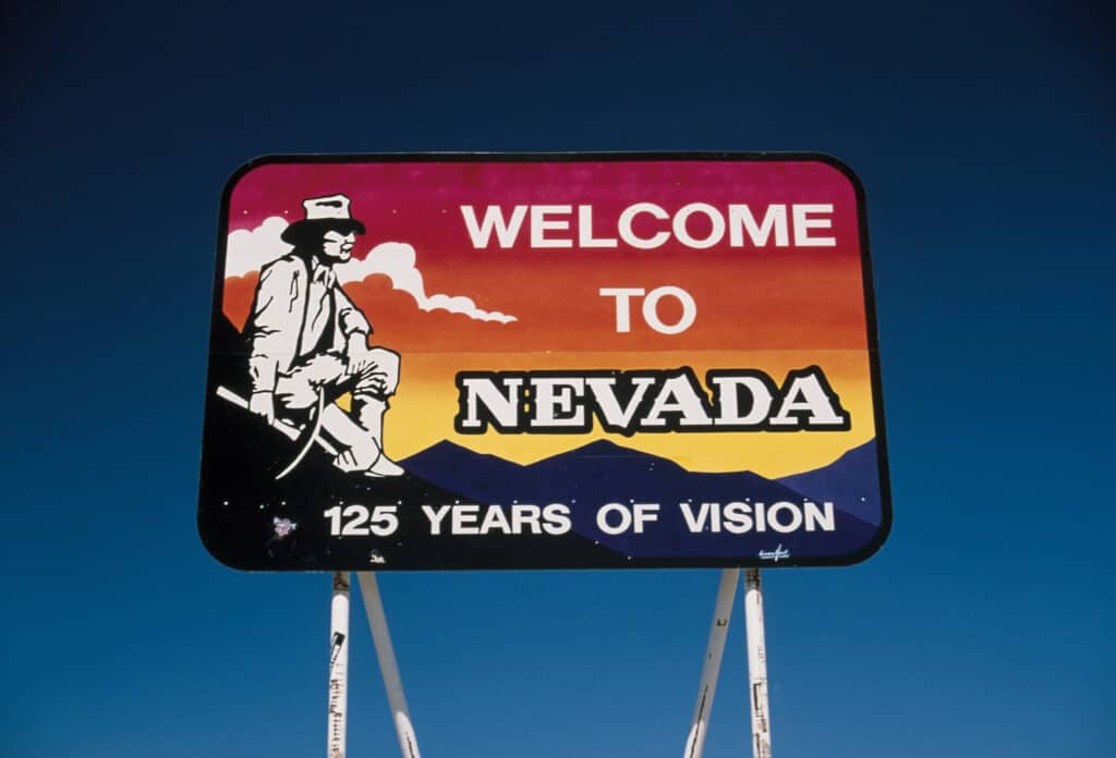 Welcome to Nevada Sign