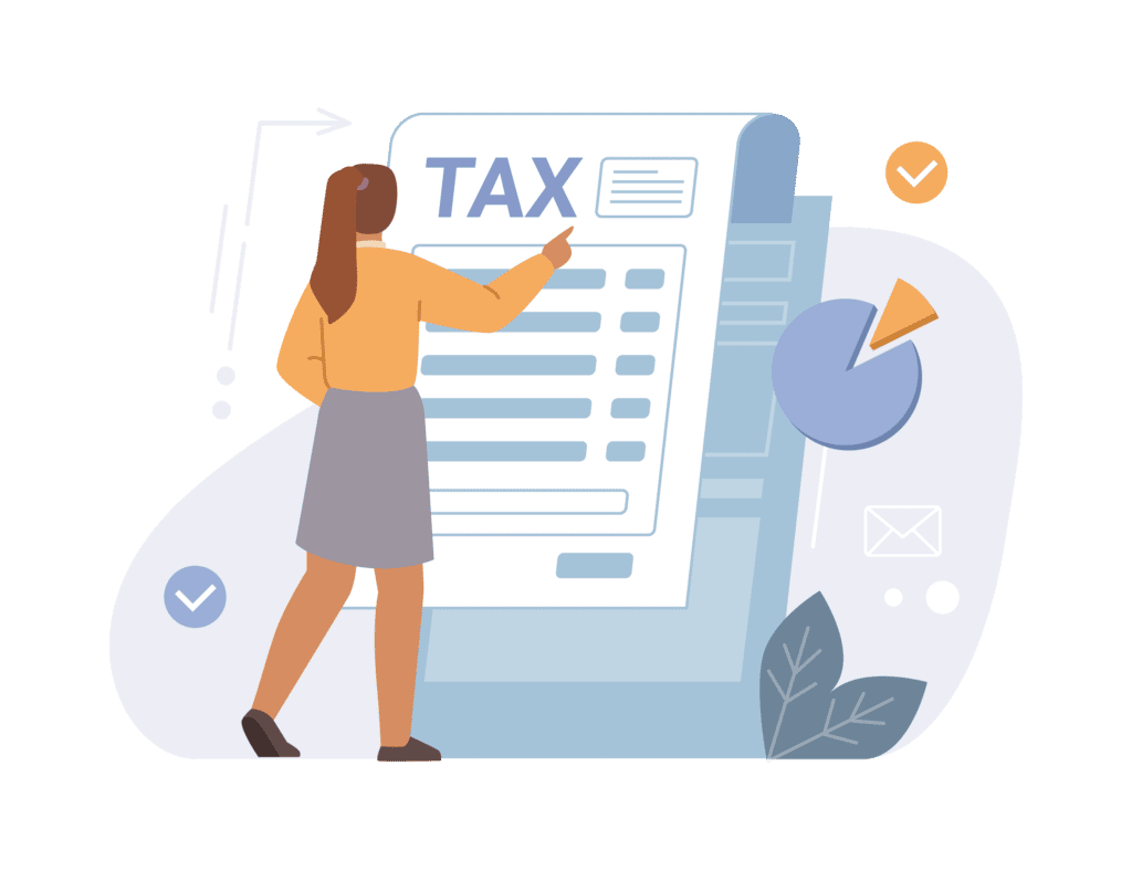 Woman looking at tax incentives